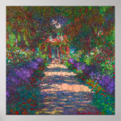 Ein Weg in Monets Garten nach Claude Monet Poster (Vorne)