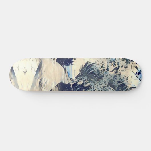 Ein Weg und Bäume am Strand im japanischen Stil Skateboard (Horizontal)