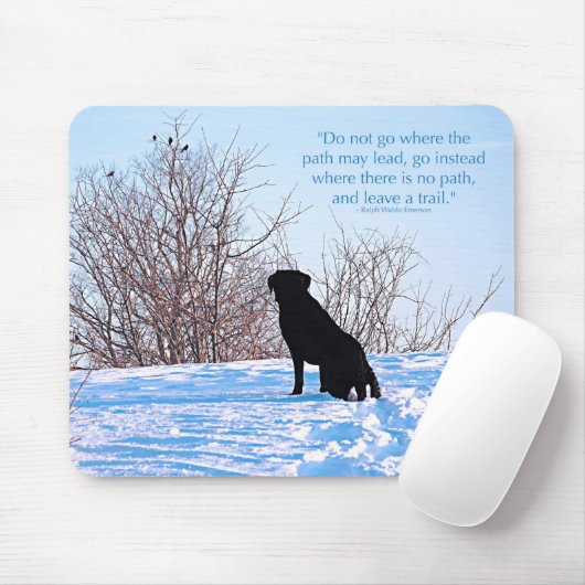 Ein Weg verlassen - Inspirationsangebot - Schwarze Mousepad (Mit Mouse)