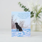 Ein Weg verlassen - Inspirationsangebot - Schwarze Postkarte (Stehend Vorderseite)