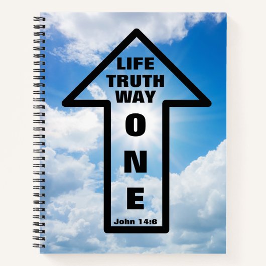 Ein Weg, Wahrheit, Lebenslauf Notizblock (Vorderseite)