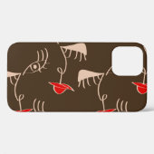 Ein weibliches Gesicht: abstraktes Muster. Case-Mate iPhone Hülle (Rückseite (Horizontal))