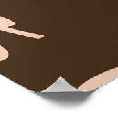 Ein weibliches Gesicht: abstraktes Muster. Poster (Ecke)