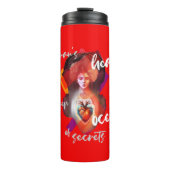 Ein weibliches Herz rot Thermosbecher (Vorderseite)