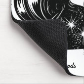 Ein weibliches Portrait Mousepad (Ecke)