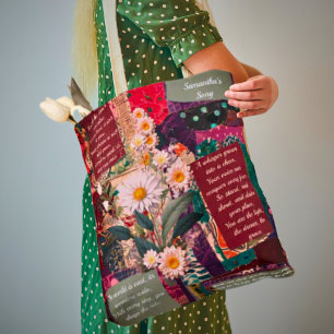 Ein weich Bohemisches, florales Personalisiertes G Tasche