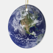 Ein Weihnachten auf der Erde Keramik Ornament (Links)