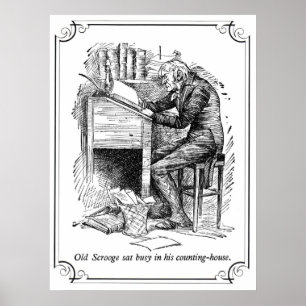 Ein Weihnachten Carol: Altes Scrooge Poster
