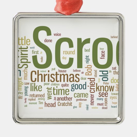 Ein Weihnachten Carol Ornament Aus Metall (Vorne)