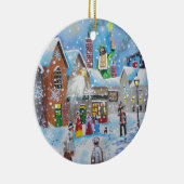 ein Weihnachten Carol Scrooge und die drei Geister Keramikornament (Rechts)