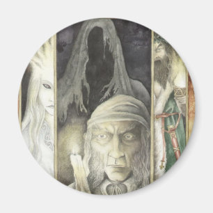 Ein Weihnachten Carol, Scrooge und die drei Magnet