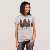 Ein Weihnachten Squatchin Sankt Squatch durch den T-Shirt (Vorne ganz)