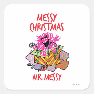 Ein Weihnachten voller Chaos haben Quadratischer Aufkleber