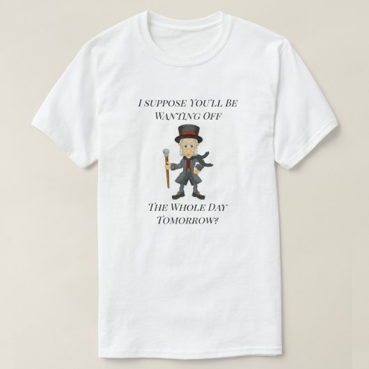 Ein Weihnachts-Carol-T - Shirt (Design vorne)