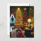 Ein Weihnachts-Horror AI Generated Art Postkarte (Vorne/Hinten)