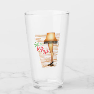 Ein Weihnachts-Lampe Ein Leg hoch holen Glas
