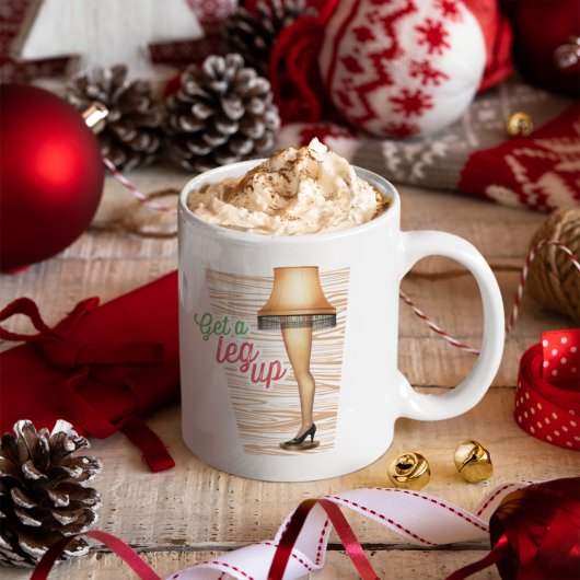 Ein Weihnachts-Lampe | Ein Leg hoch holen Jumbo-Tasse