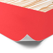 Ein Weihnachts-Lampe | Ein Leg hoch holen Poster (Ecke)