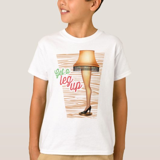 Ein Weihnachts-Lampe | Ein Leg hoch holen T-Shirt (Vorderseite)