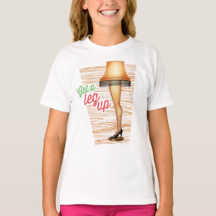 Ein Weihnachts-Lampe   Ein Leg hoch holen T-Shirt