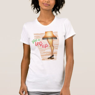 Ein Weihnachts-Lampe Ein Leg hoch holen T-Shirt