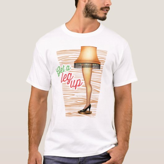 Ein Weihnachts-Lampe | Ein Leg hoch holen T-Shirt (Vorderseite)