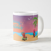 Ein Weihnachtsabend am Strand Jumbo-Tasse (Vorderseite Rechts)