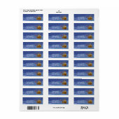 Ein Weihnachtsabend Rücksendeadressen-Aufkleber (Vorne)