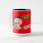 Ein Weihnachtsbaby Zweifarbige Tasse (Vorderseite Links)