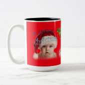 Ein Weihnachtsbaby Zweifarbige Tasse (Links)