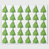 ein Weihnachtsbaum Geschenkpapier (Flach)