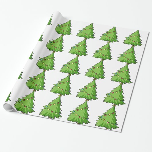 ein Weihnachtsbaum Geschenkpapier (Ungerollt)