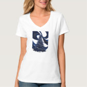 Ein Weihnachtsbaum im dunklen Indianerreich T-Shirt (Vorderseite)