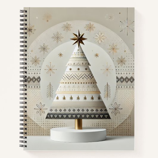 ein Weihnachtsbaum-Notizbuch Notizblock (Vorderseite)