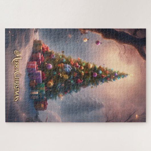 Ein Weihnachtsbaum Puzzle (Horizontal)