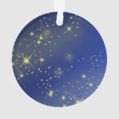 Ein Weihnachtsbaumgebet für Freude und Frieden Ornament (Rückseite)