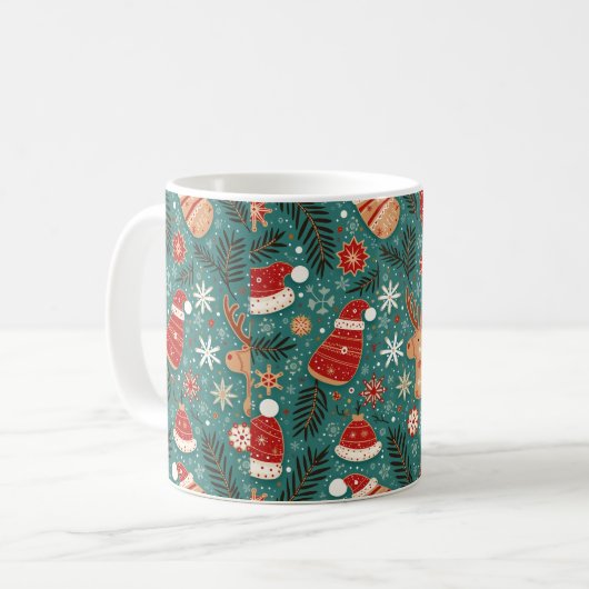 ein Weihnachtsbecher Kaffeetasse (Vorderseite Links)