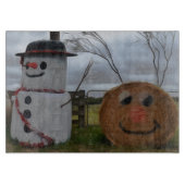 Ein Weihnachtsbrett auf dem Bauernhof Schneidebrett (Vorderseite)