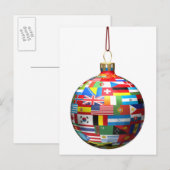 Ein Weihnachtsdekorationsbaum Feiertagspostkarte (Vorne/Hinten)