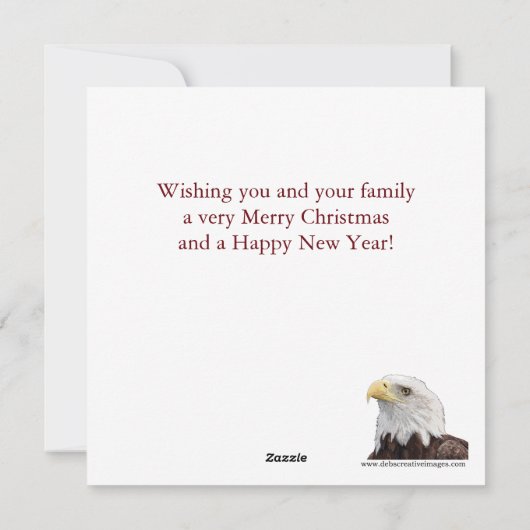 Ein Weihnachtsdorf Feiertagskarte (Rückseite)