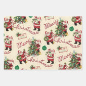 Ein Weihnachtsfest in sehr Vintage Geschenkpapier Set (Vorderseite 2)