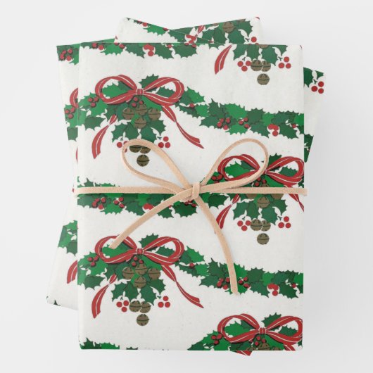 Ein Weihnachtsfest in sehr Vintage Geschenkpapier Set (Beispiel)