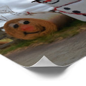 Ein Weihnachtsgebäck im Bauernhof Poster (Ecke)