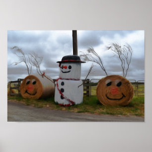 Ein Weihnachtsgebäck im Bauernhof Poster