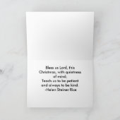 Ein Weihnachtsgebet Feiertagskarte (Innenseite)