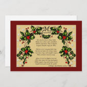 Ein Weihnachtsgebet Feiertagskarte (Vorne/Hinten)