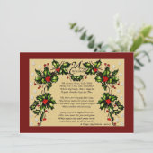 Ein Weihnachtsgebet Feiertagskarte (Stehend Vorderseite)