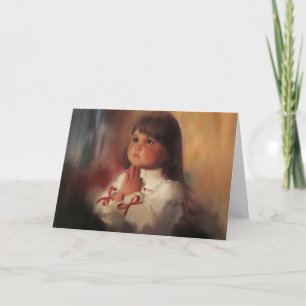 Ein Weihnachtsgebet Feiertagskarte