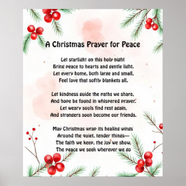 Ein Weihnachtsgebet für den Frieden Poster