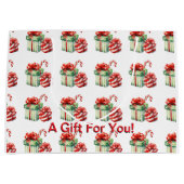 Ein Weihnachtsgeschenk für Geschenke Große Geschenktüte (Vorderseite)